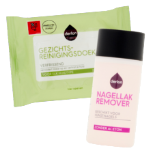 Alle Derlon gezichtsreiniging of nagellakremover